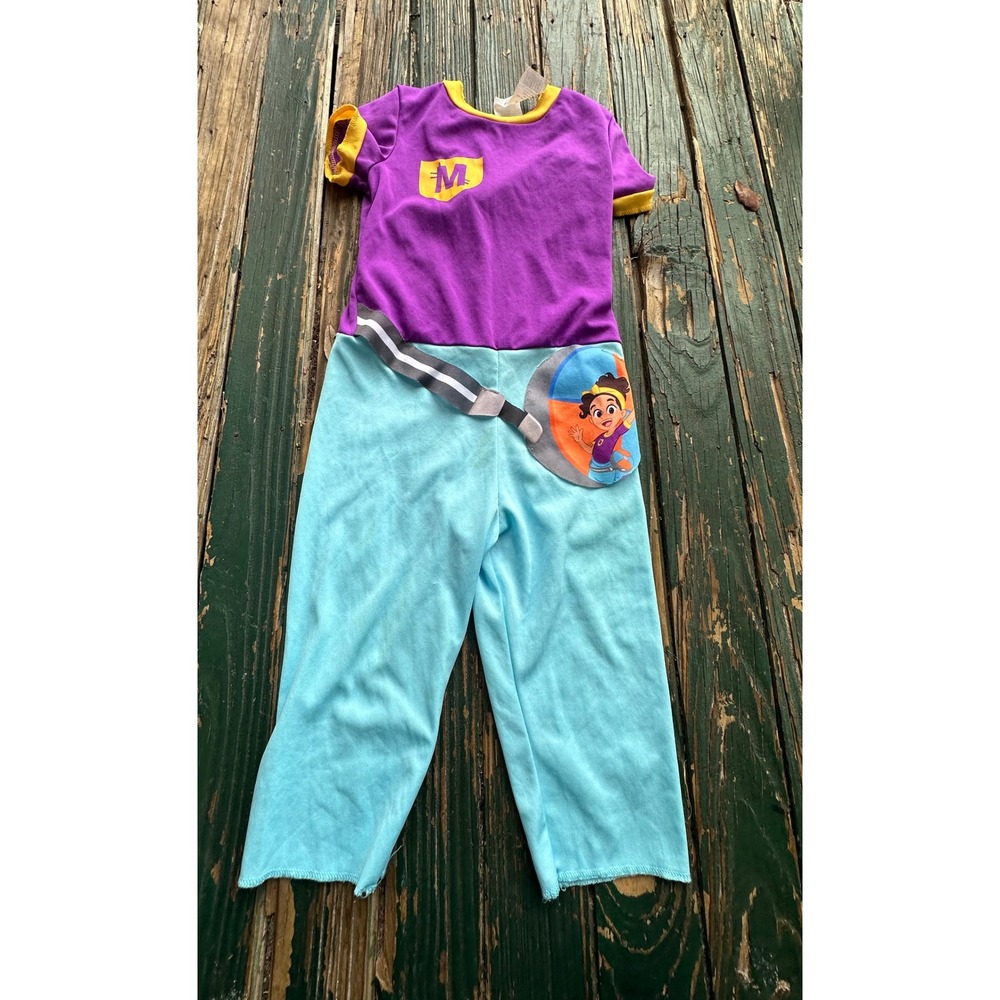 Blippi Meekah Costume Toddler Size 3T-4T Purple Blue Jumpsuit 156879-WAL